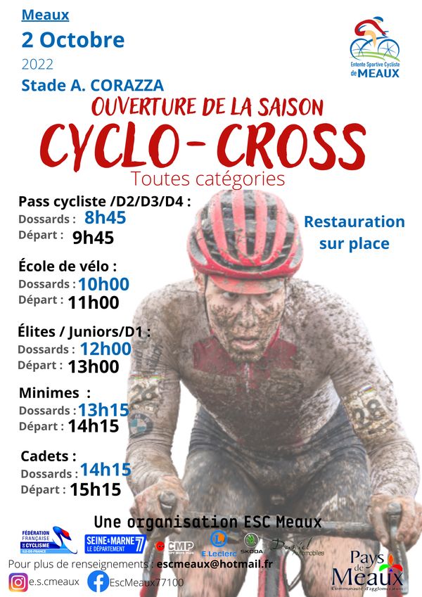 course cyclo-cross meaux 2 octobre