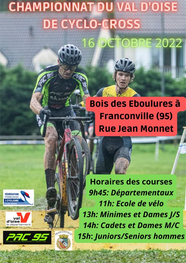 course cyclo-cross franconville 16 octobre