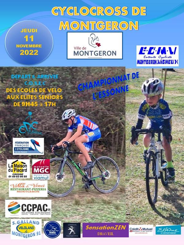 course cyclo-cross montgeron 11 novembre
