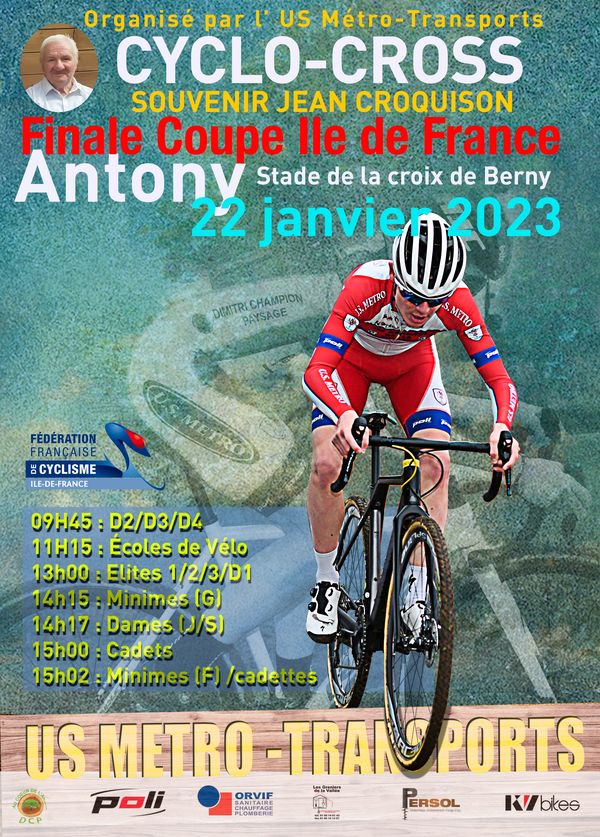 course cyclo-cross Antony 22 janvier