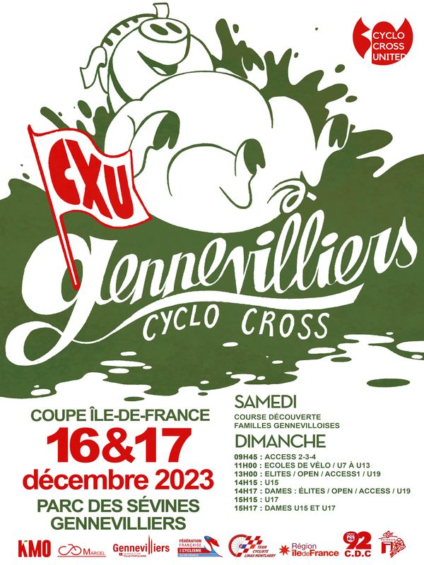 Course CYCLO CROSS Gennevilliers 17 décembre