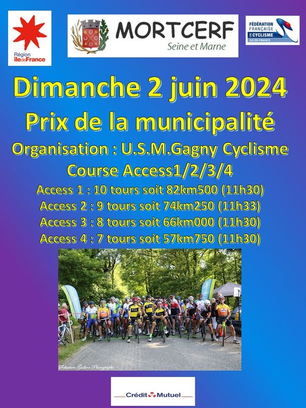 Course ROUTE Mortcerf 2 juin