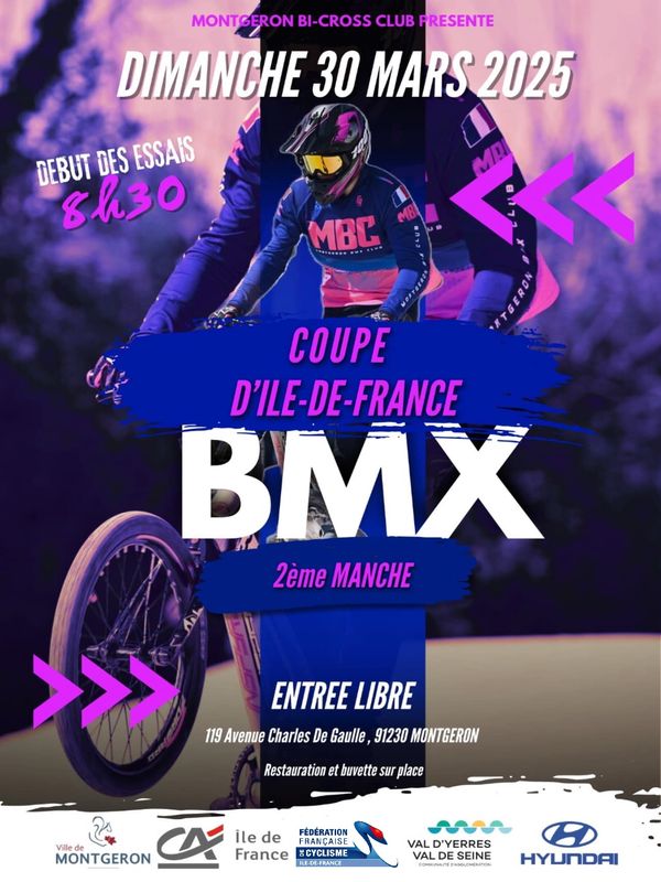 Course BMX Montgeron 30 mars