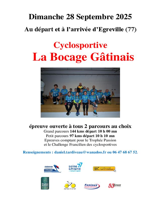 course ROUTE Bocage Gâtinais 2025-09-28
