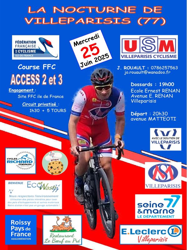 Course ROUTE Villeparisis 25 juin