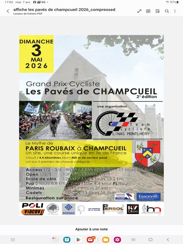 course ROUTE champcueil 2026-05-03