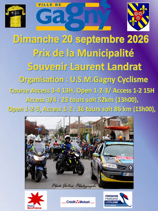 course ROUTE GAGNY 2026-09-20